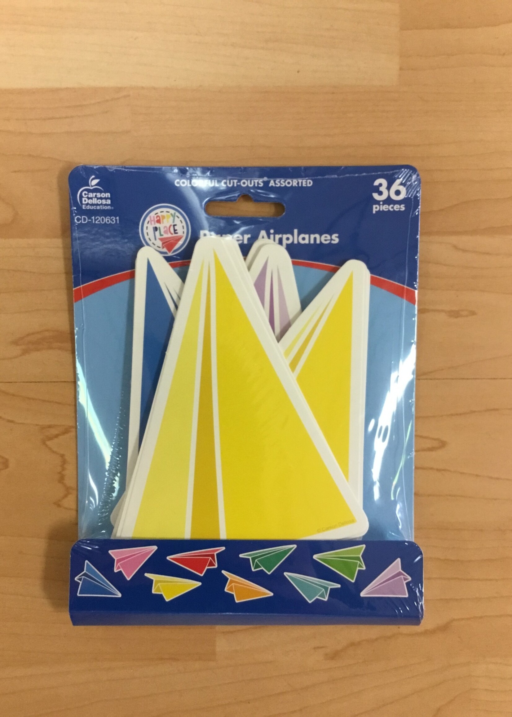 Happy Place Paper Airplane Cutouts 36pc