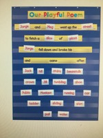Standard Blue 10 Pocket Chart