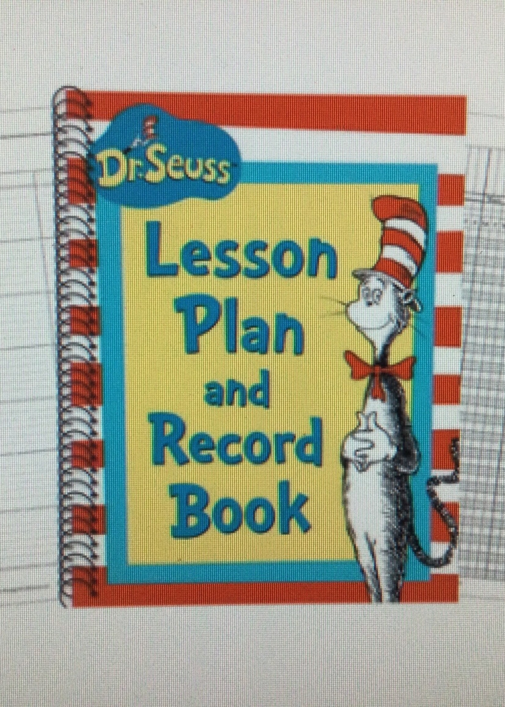 Dr. Seuss Cat in the Hat Lesson Plan & Record Book