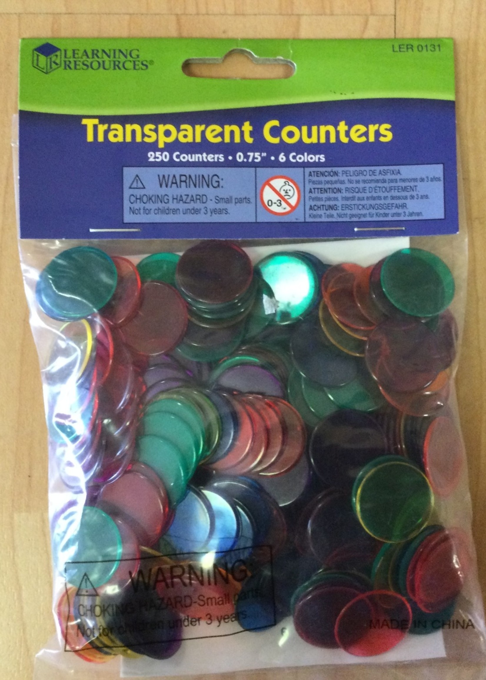 Transparent Counters 250 pc