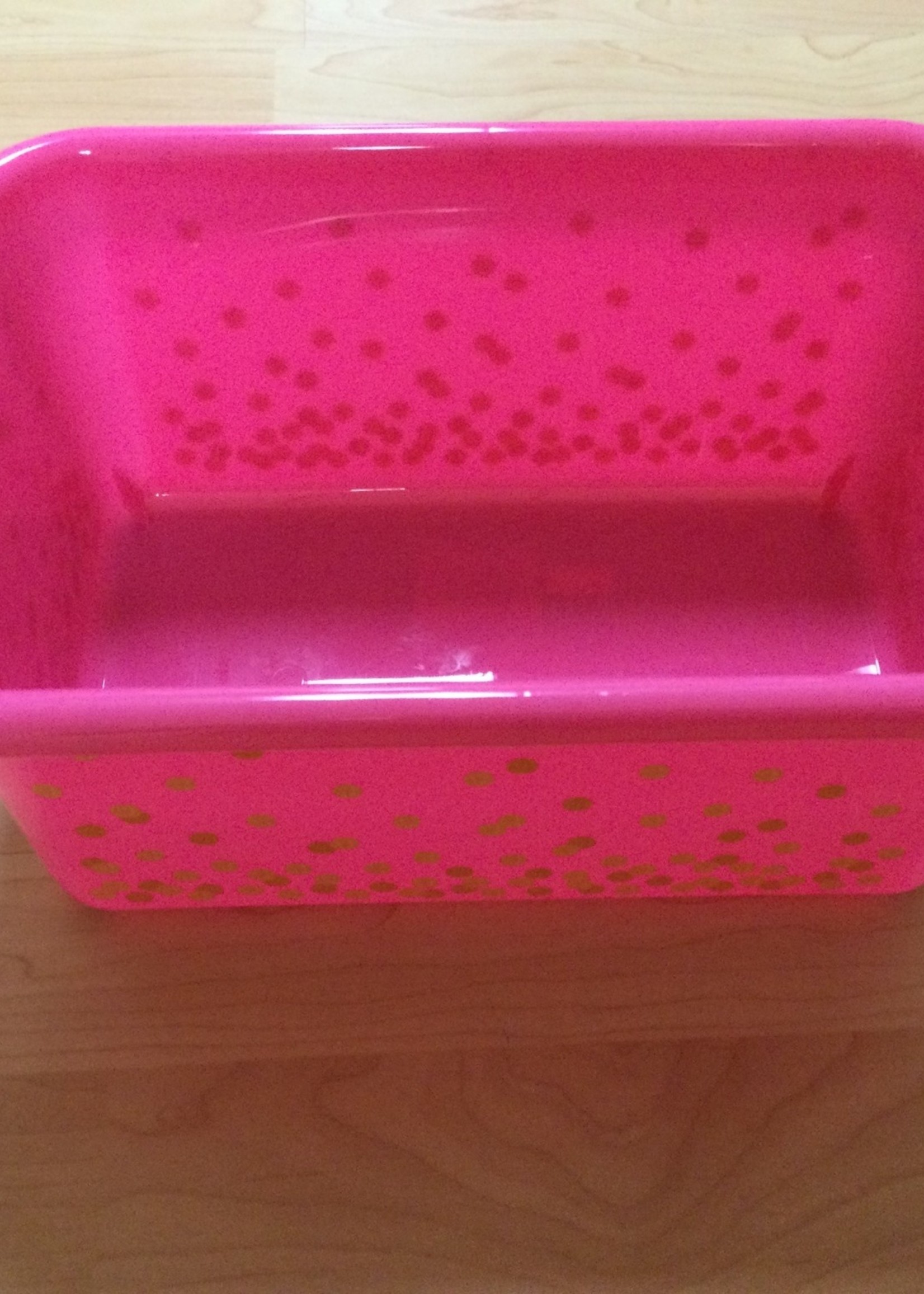 Pink Confetti Small Storage Bin