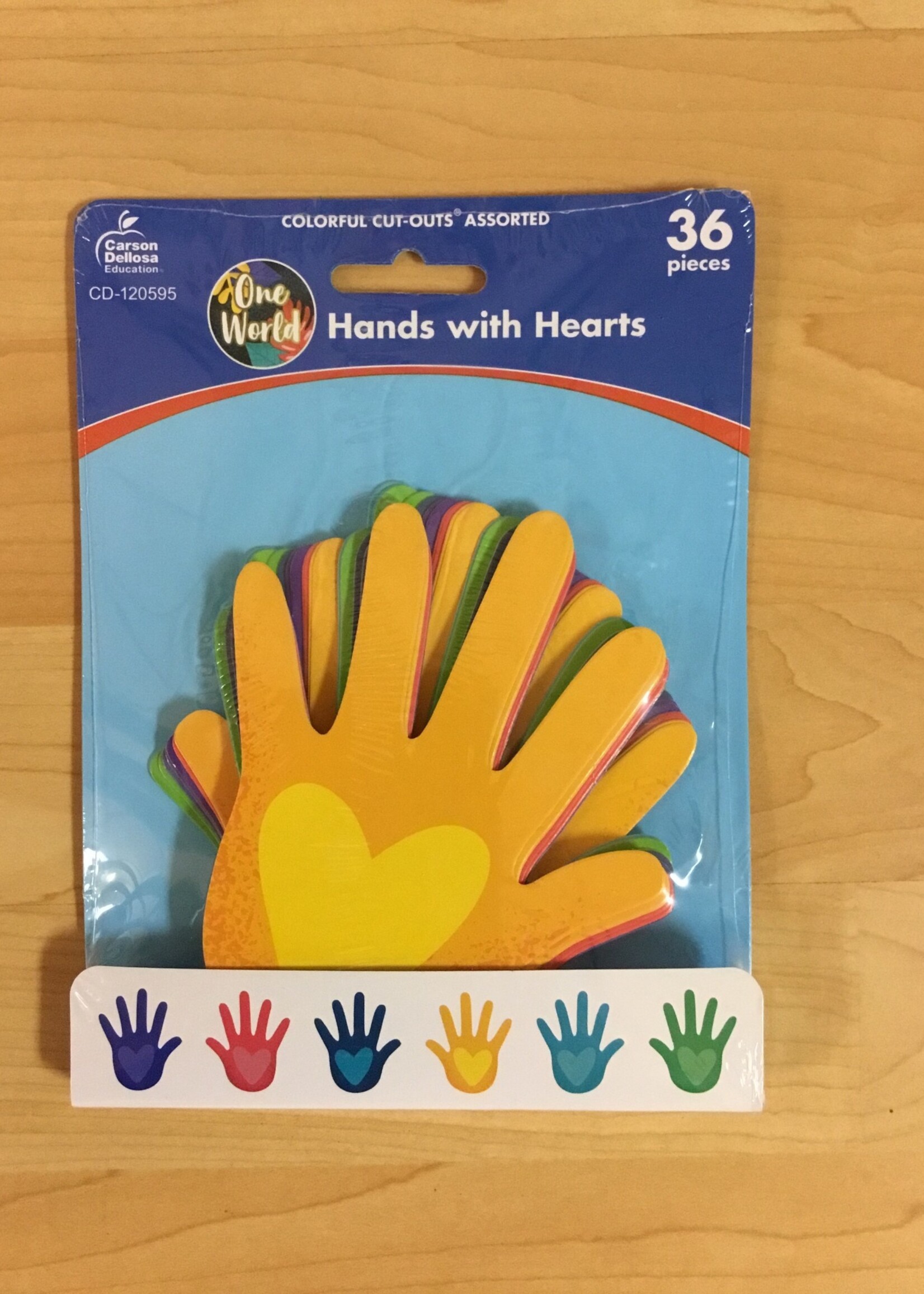 Hands with Hearts One World Cutouts 36pc