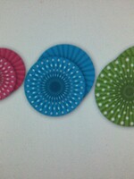 Polka Dots Hanging Paper Fans