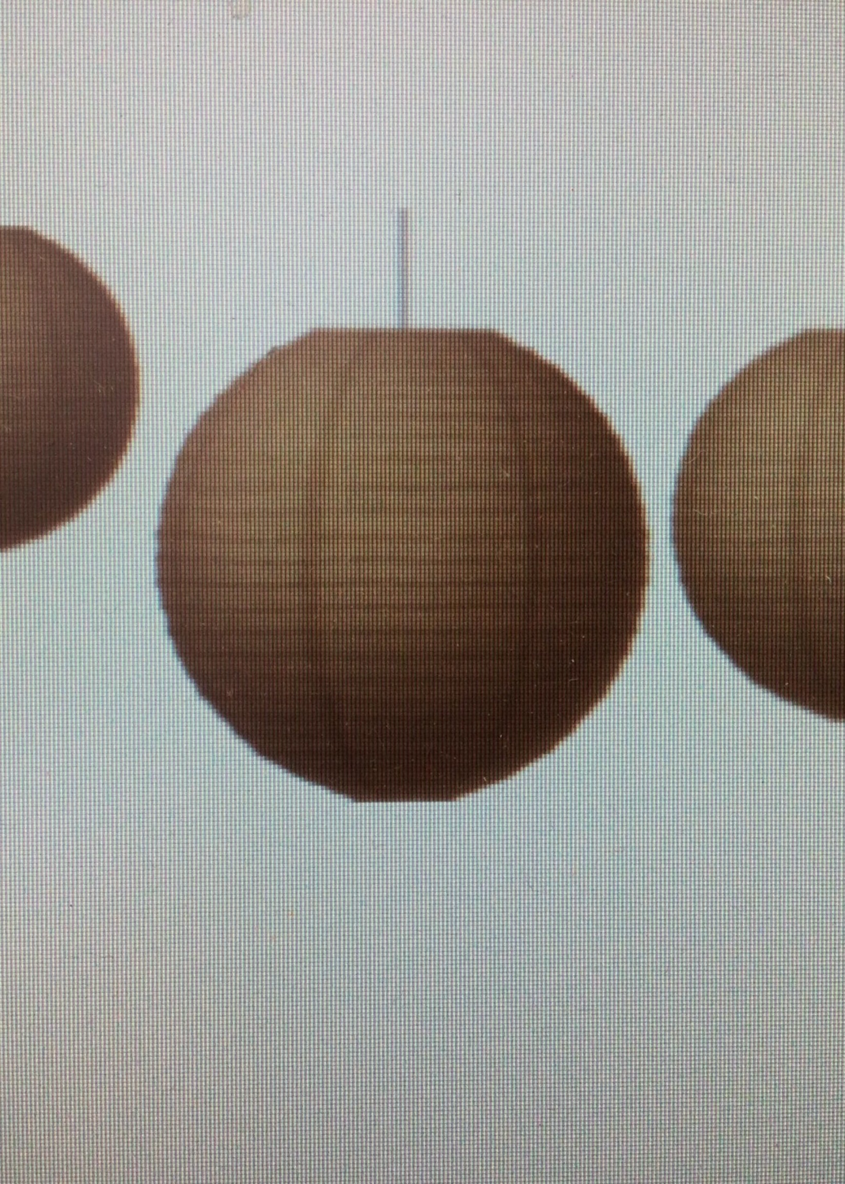 Burlap Paper Lanterns 3pk