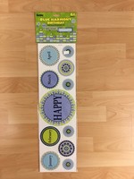 Blue Harmony Birthday Mini Bulletin Board