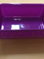 Purple Confetti Large Storage Bin