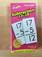 Subtraction 13-18 Flash Cards