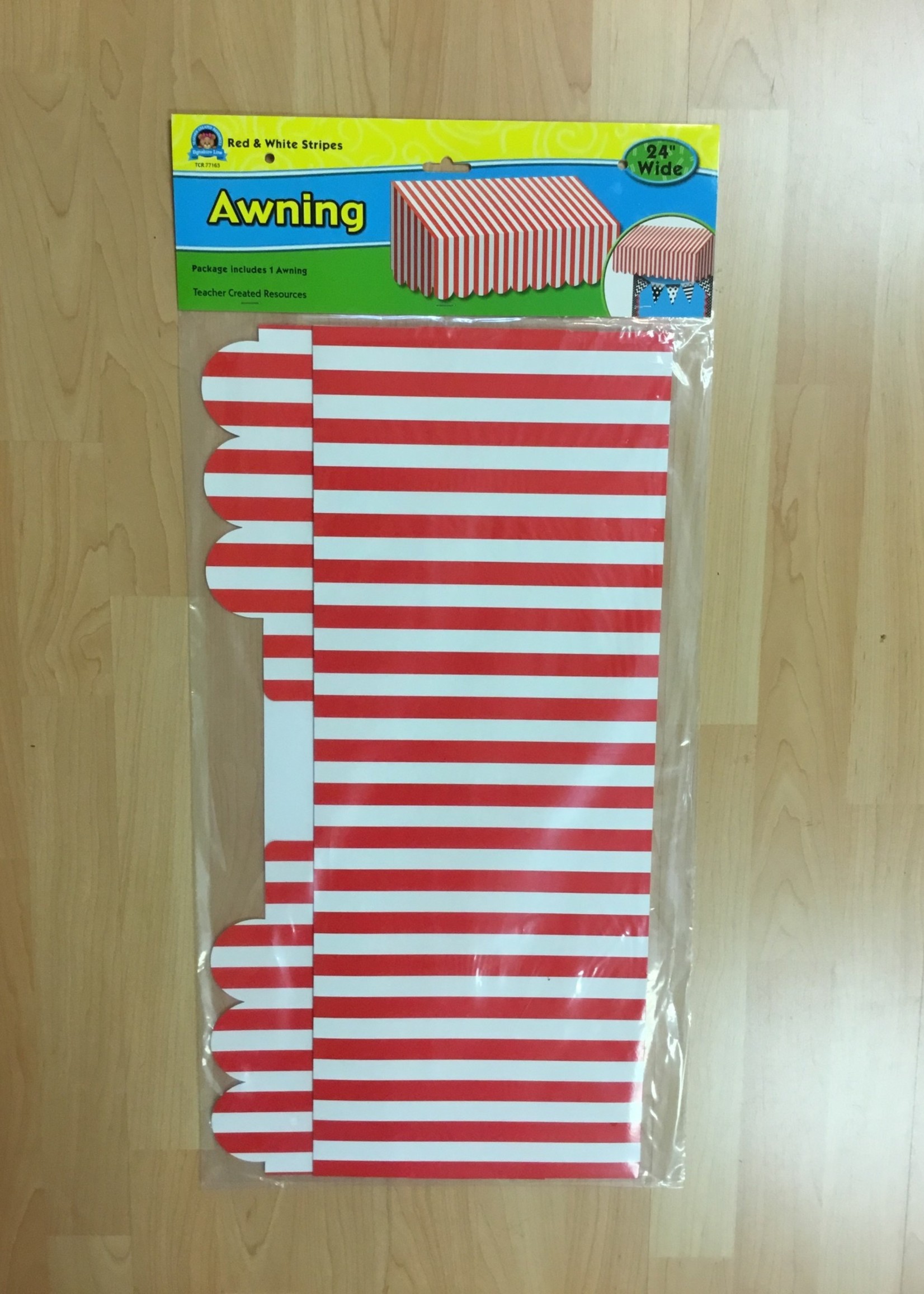 Red & White Striped Awning