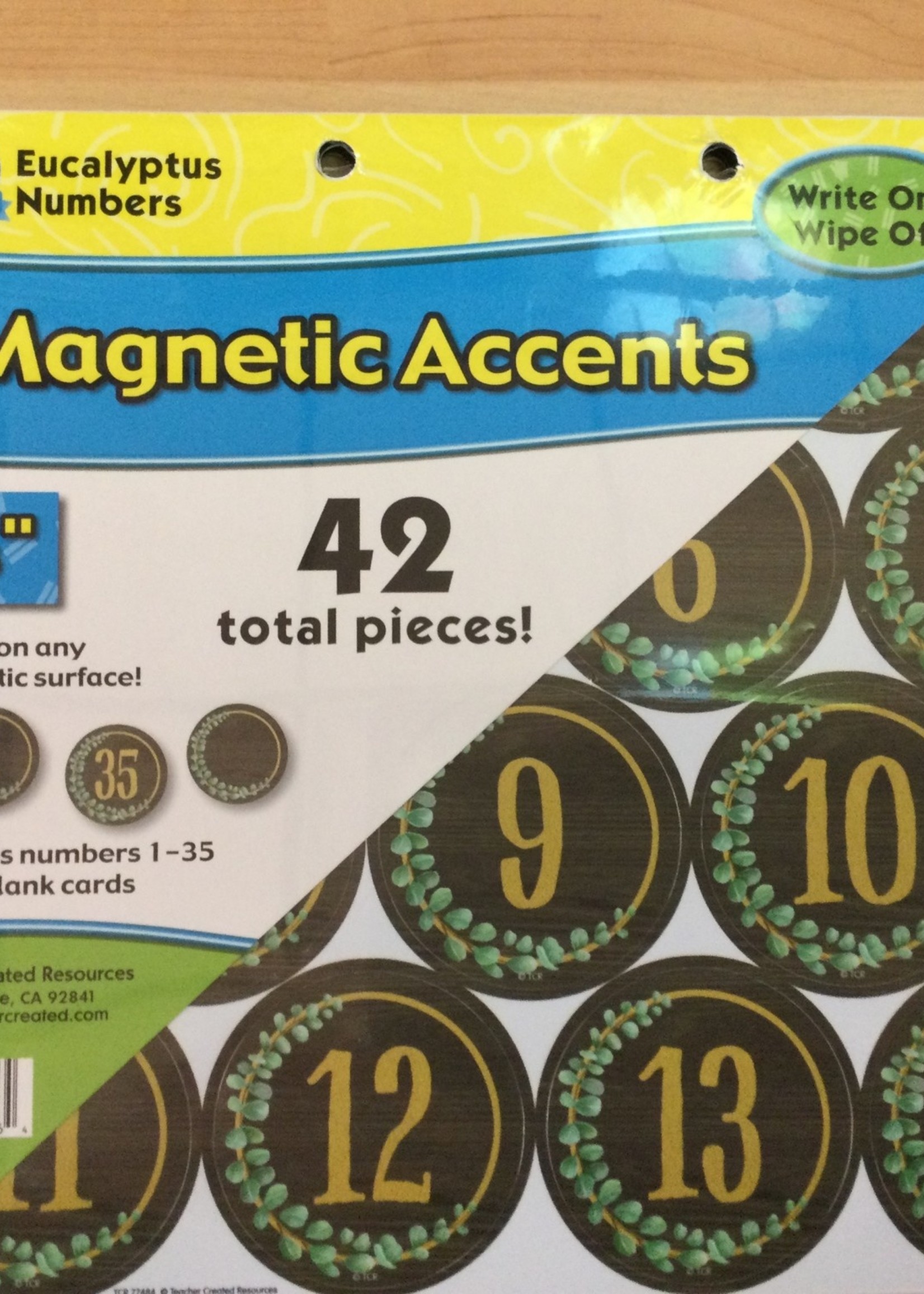 Eucalyptus Numbers Magnetic Accents 42pc