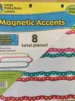 Large Polka Dots Magnetic Labels 8pc