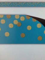 Teal Confetti Magnetic Border 24'