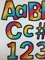 Rainbow Stripe 4" Letters 219pc