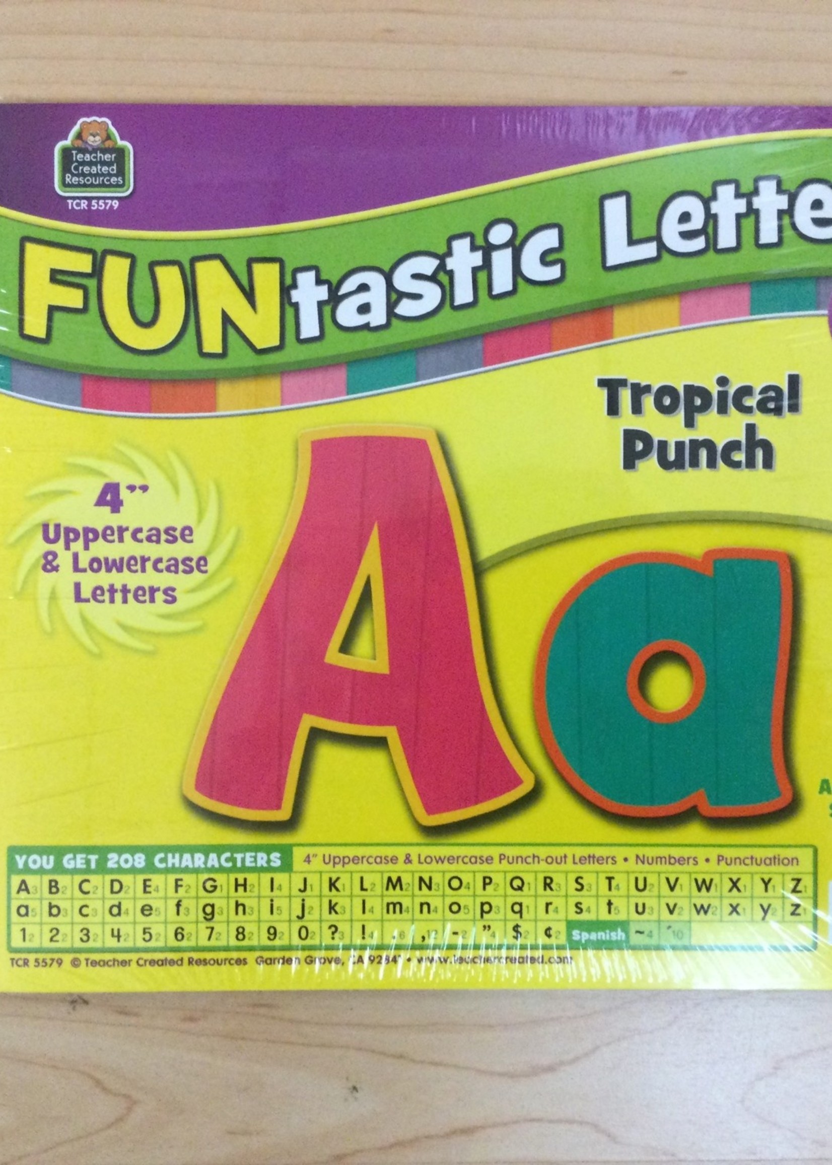 Tropical Punch 4" FUNtastic Letters