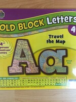 Travel the Map 4" Bold Block Letters