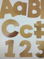 Sparkle & Shine Gold Foil 4" Letters 219pc
