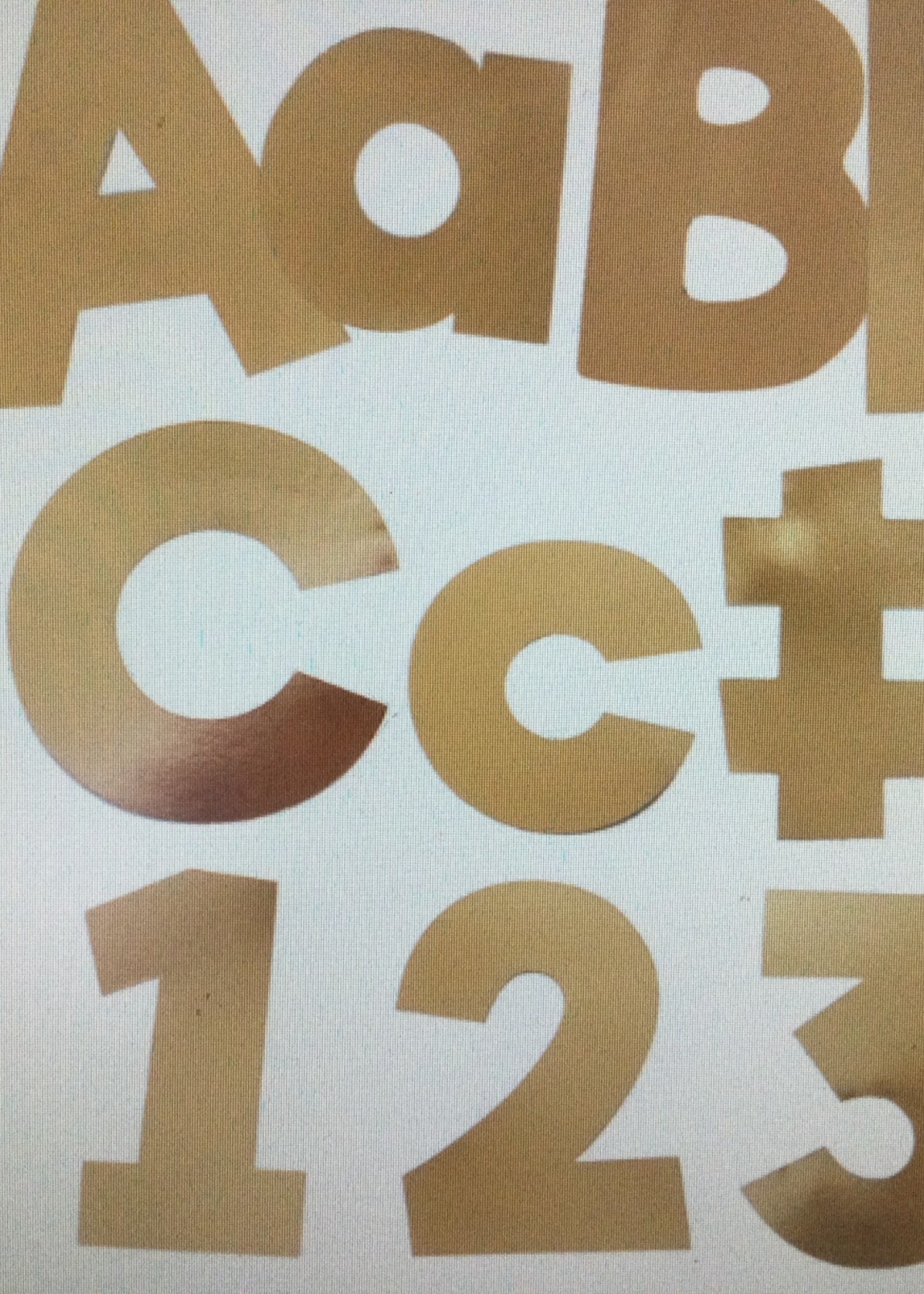 Sparkle & Shine Gold Foil 4" Letters 219pc