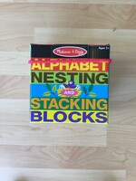 Melissa & Doug Alphabet Nesting & Stacking Blocks Set of 10