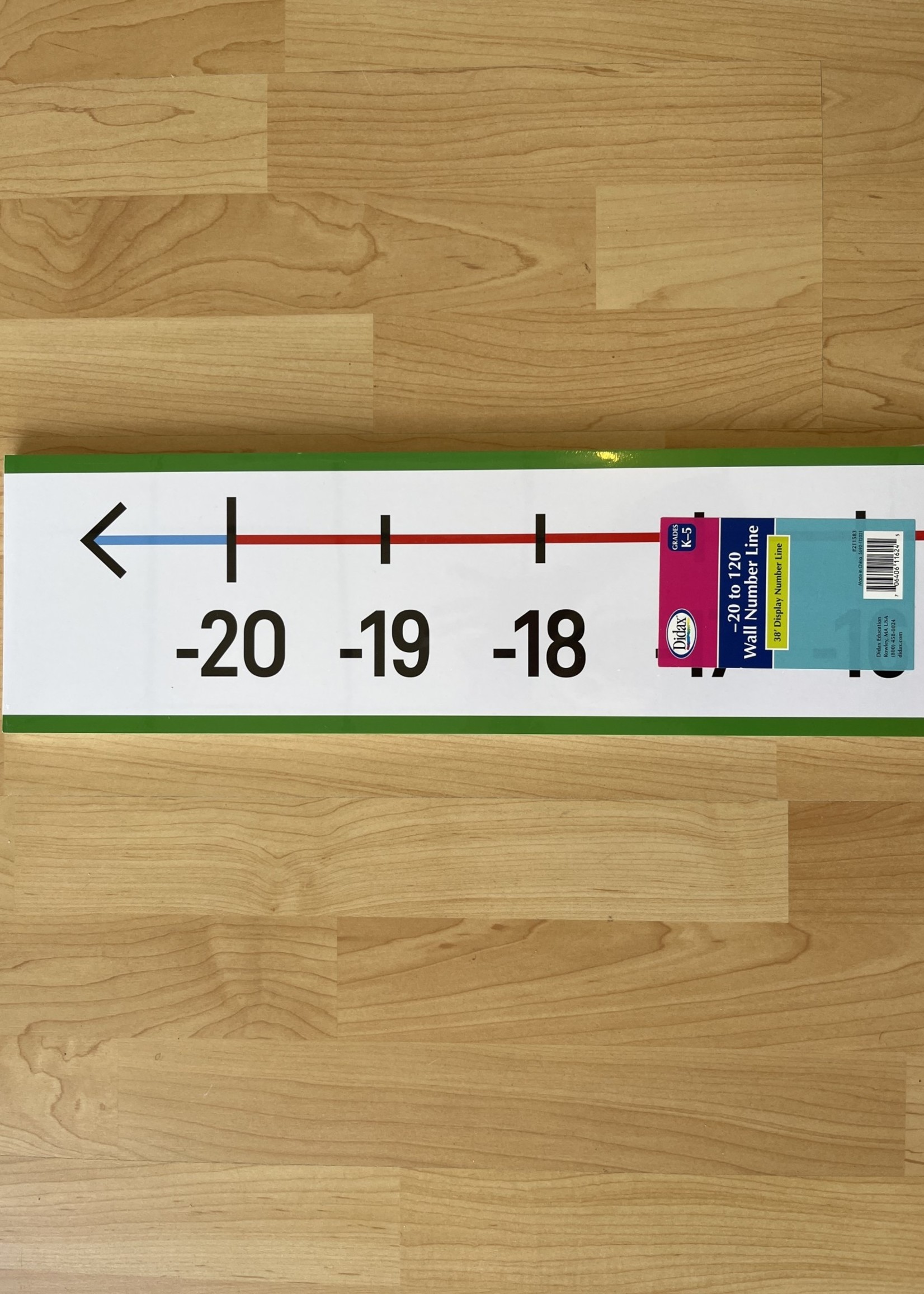 -20 - 120 Wall Number Line