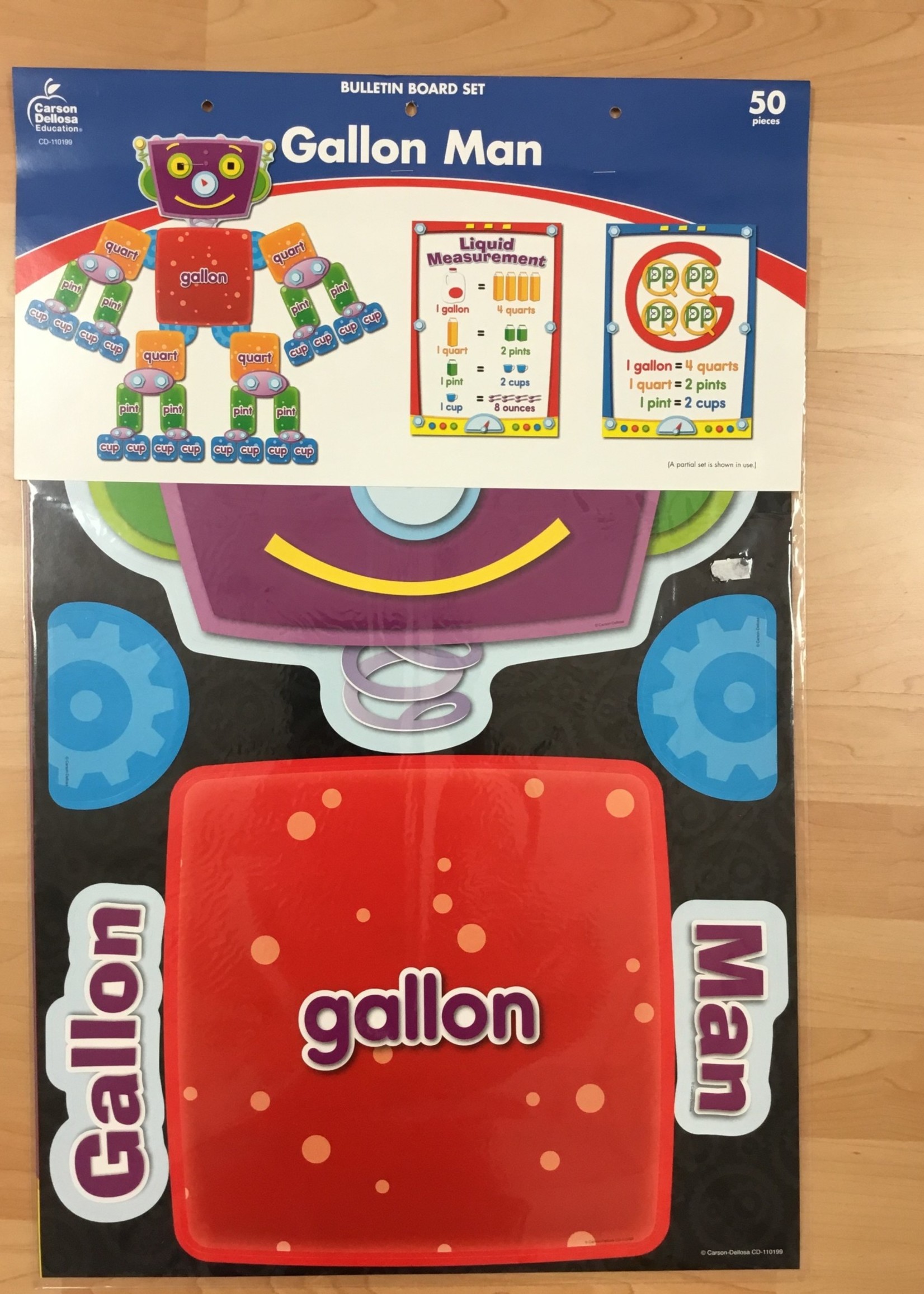 Gallon Man Bulletin Board Set