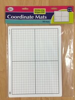 Wipe-Off Graphing Mats 10 pc