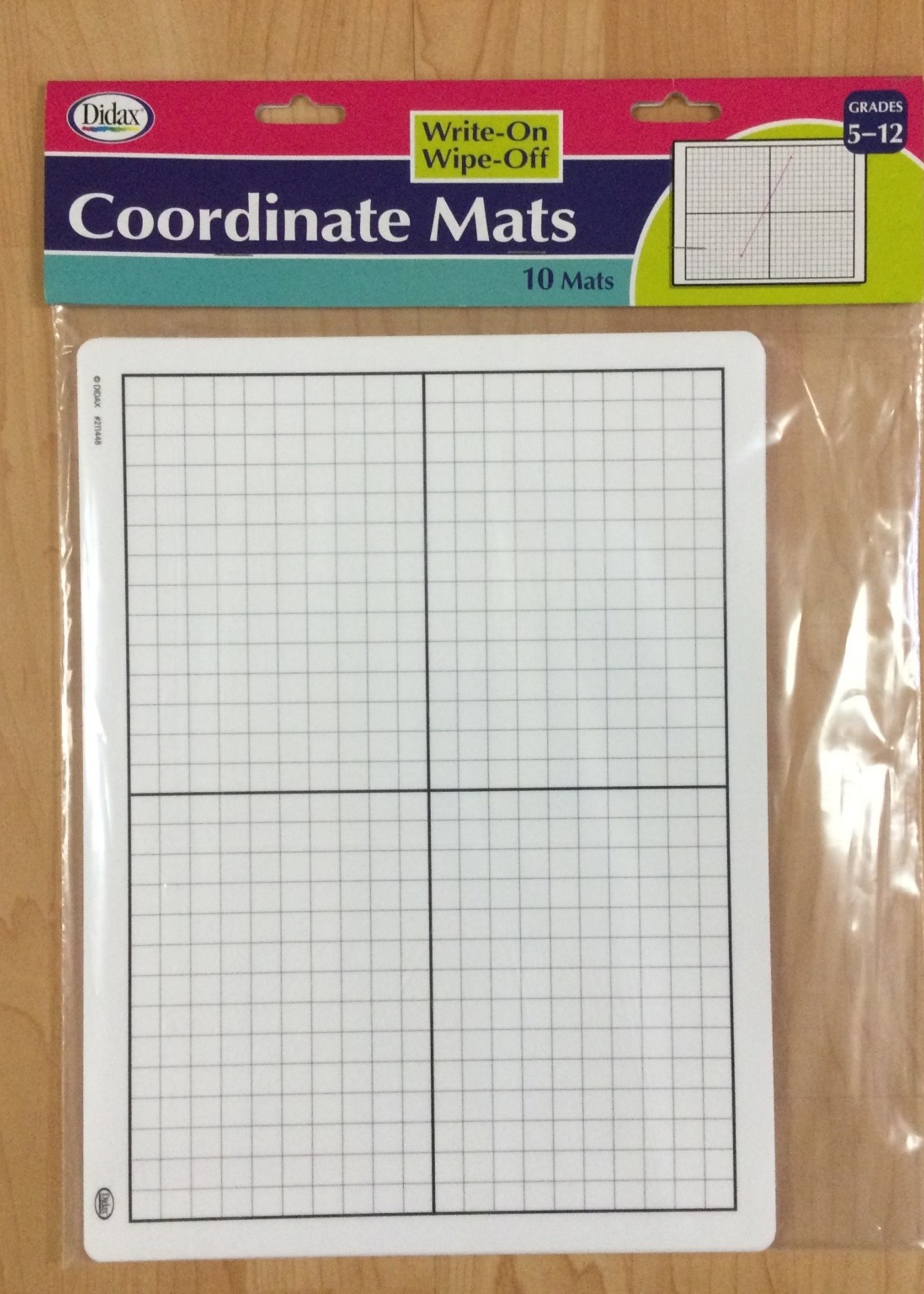 Wipe-Off Graphing Mats 10 pc