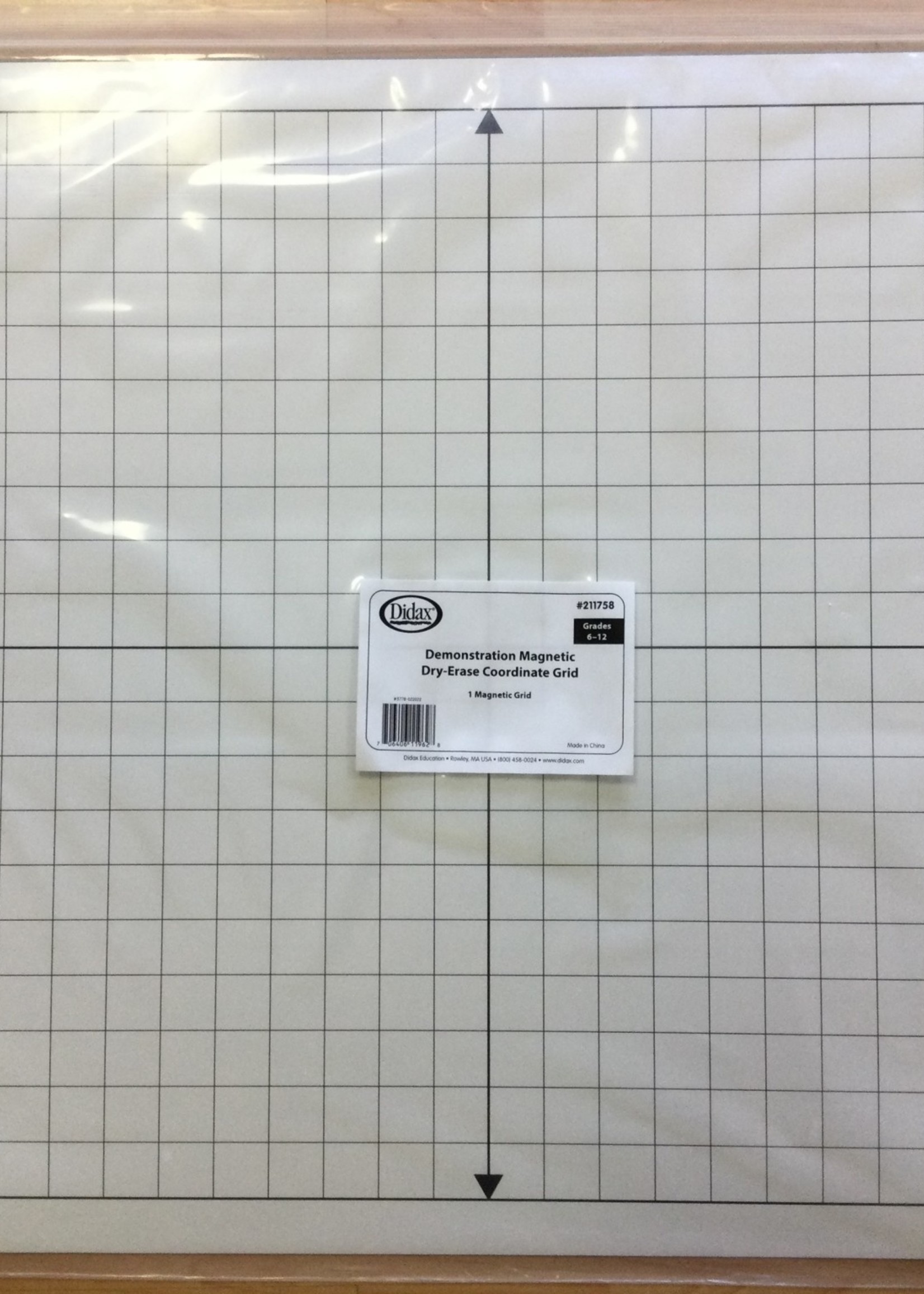 Demonstration Magnetic Dry-Erase Coordinate Grid