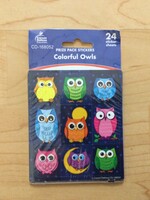 Colorful Owls Prize Pack Stickers