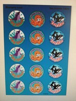 Sea Animals Blueberry Scented Stickers