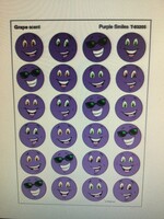 Purple Smiles Stinky Stickers 96pc