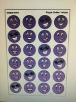 Purple Smiles Stinky Stickers