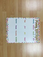 Confetti Birthday Chart