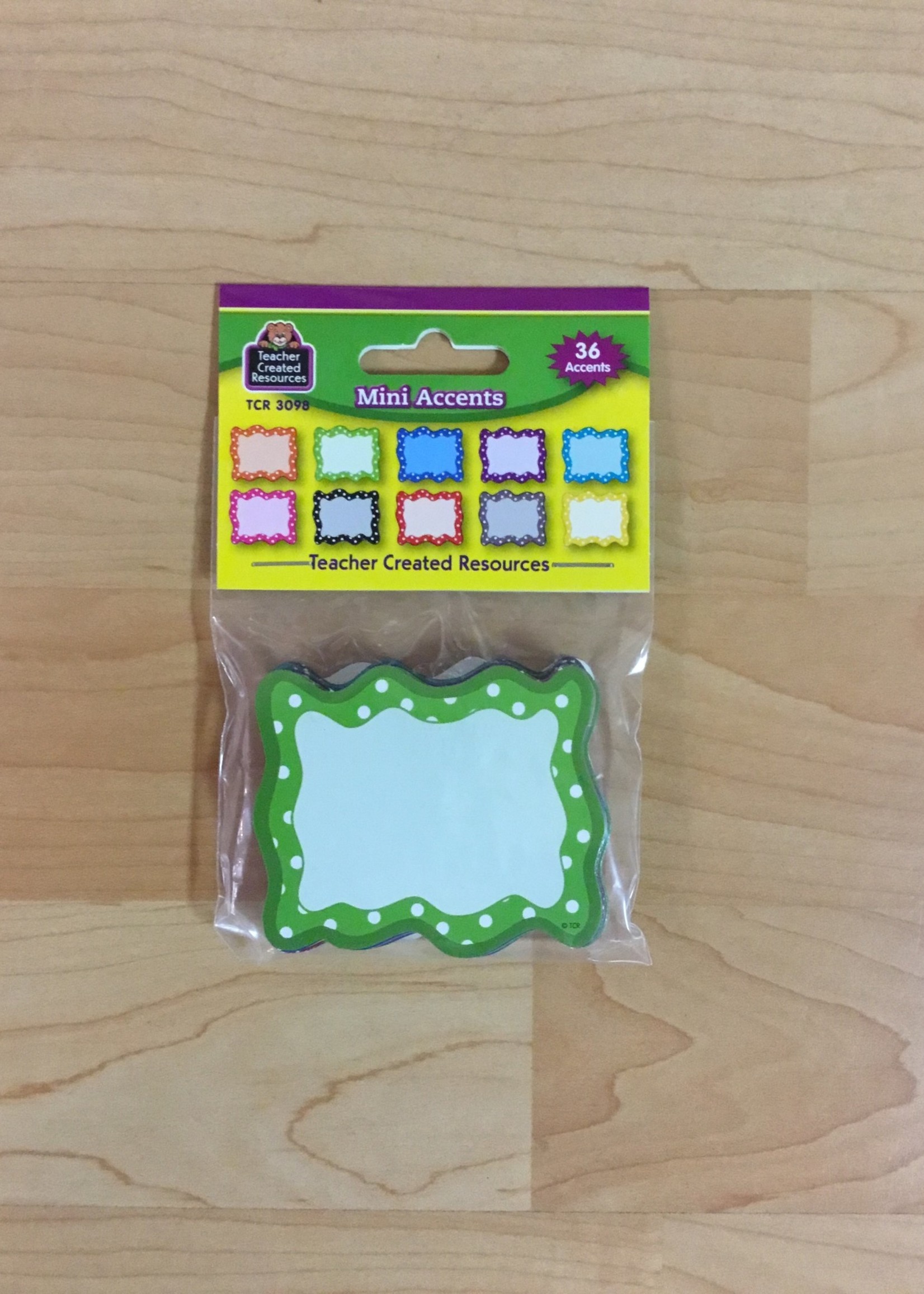 Polka Dot Blank Cards Mini Cutouts 36pc