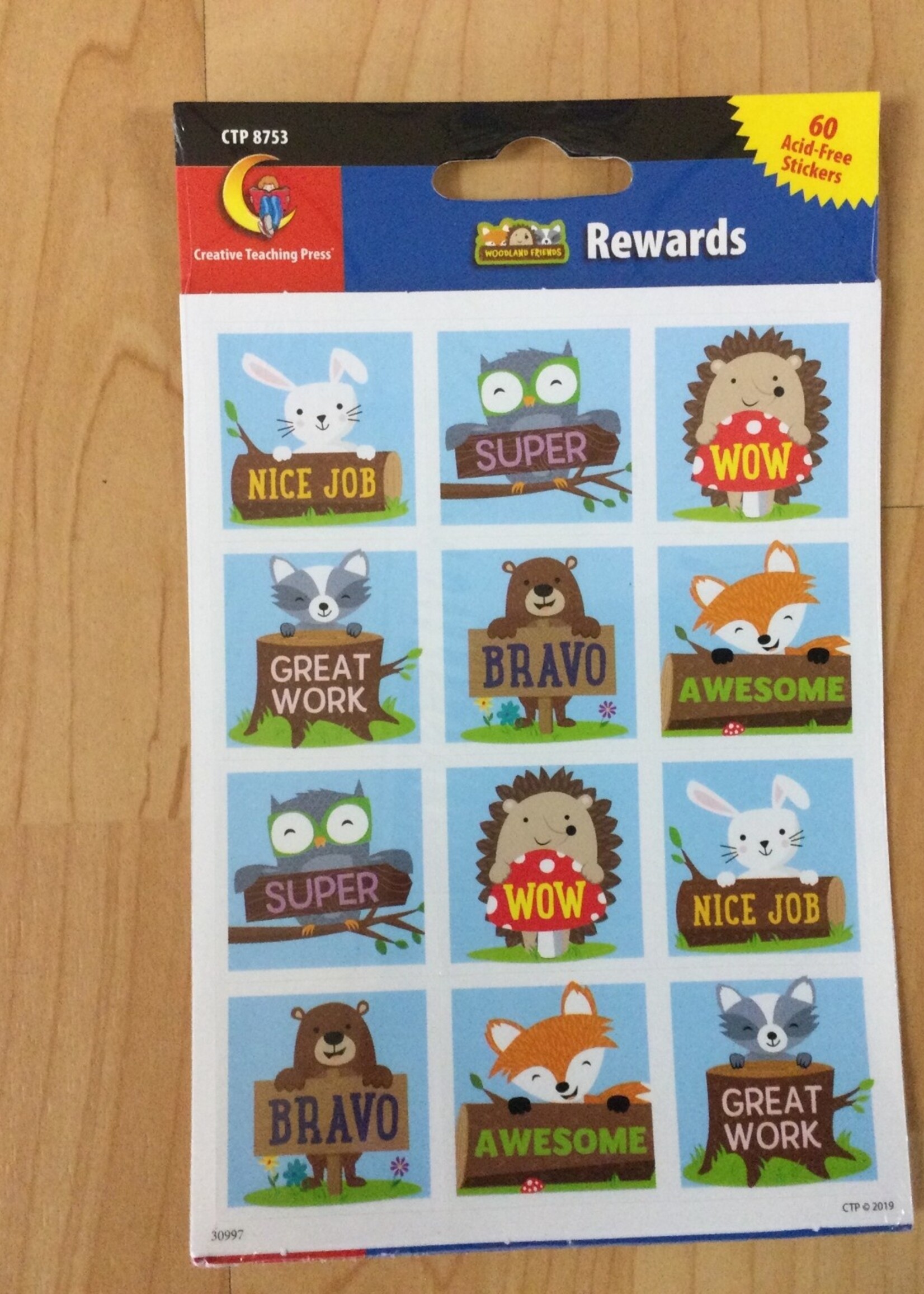 Woodland Friends Stickers 60pc