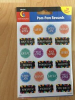 Pom Pom Reward Stickers