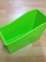 Lime Plastic Book Bin