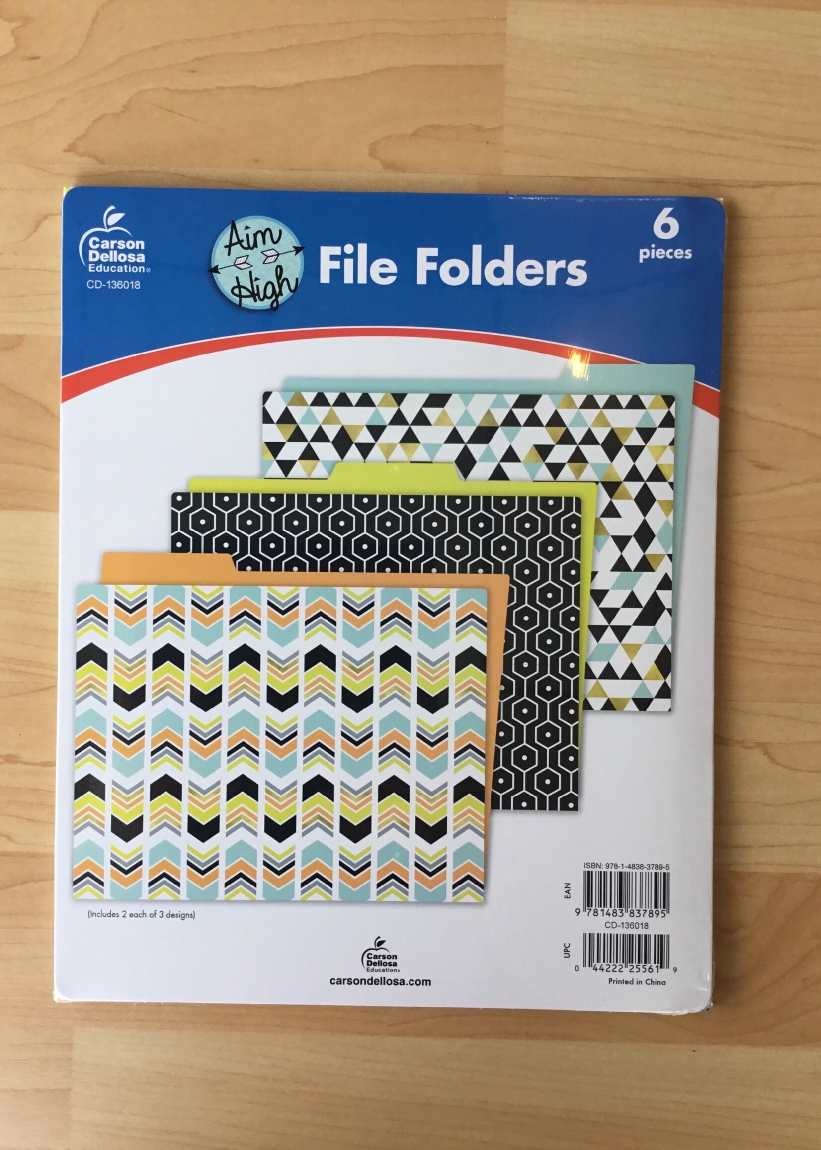 Aim High File Folders 6pk