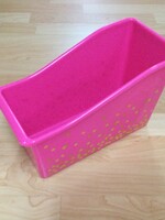 Pink Confetti Book Bin