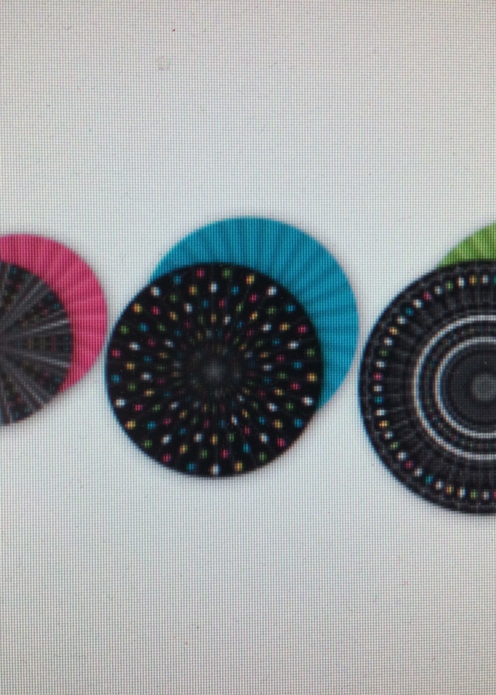 Chalkboard Hanging Paper Fans 3pk