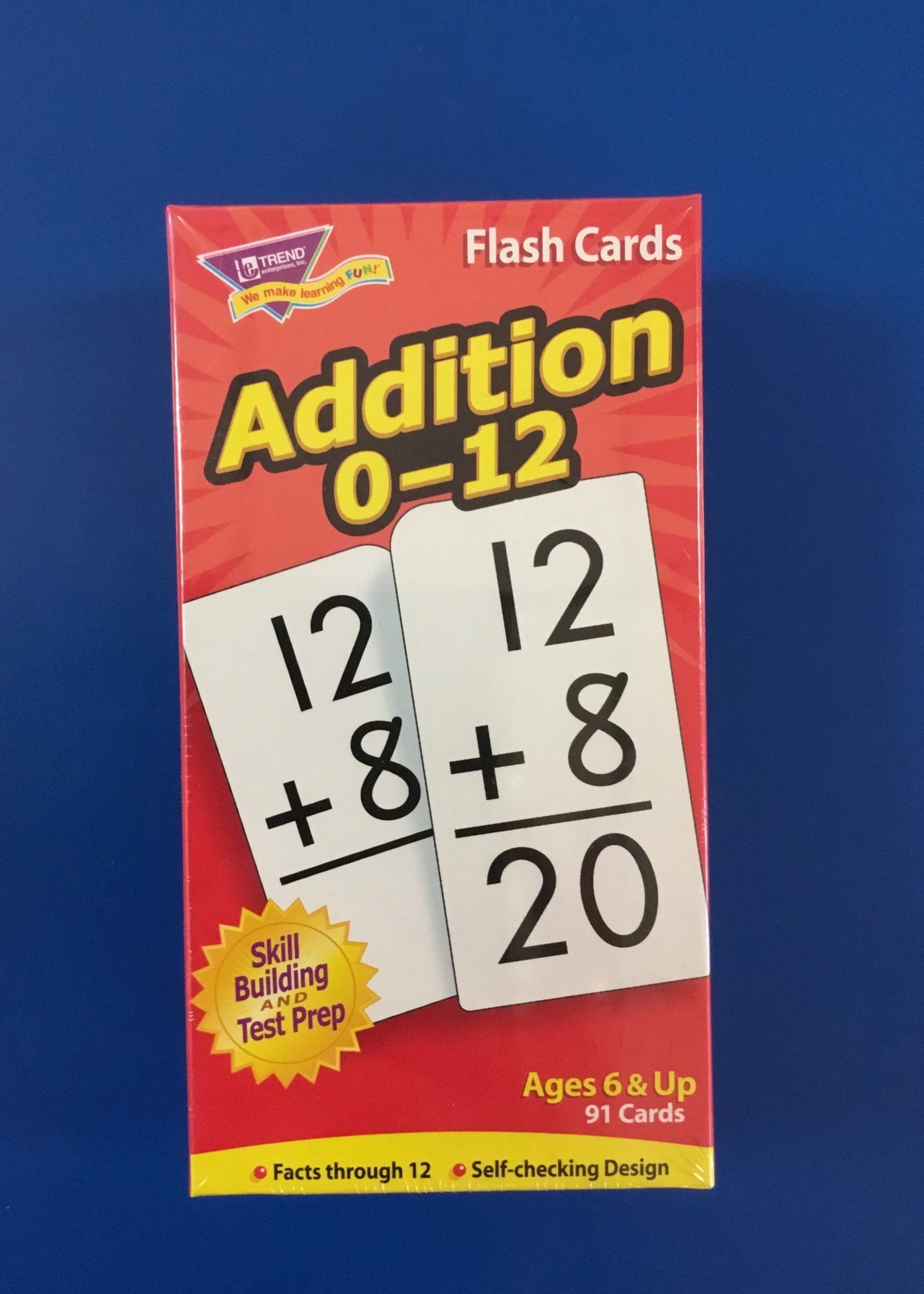 Addition 0-12 Flash Cards