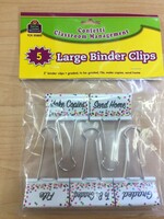 Confetti Large Binder Clips 5pc