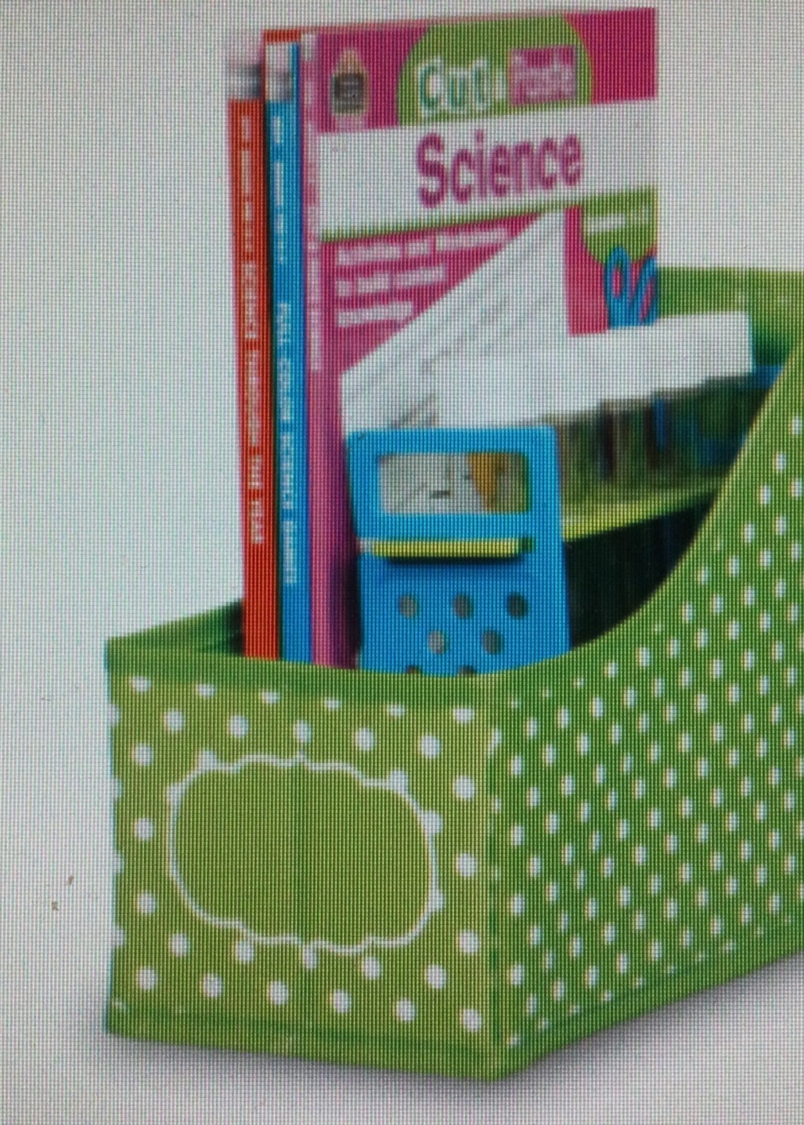 Lime Polka Dot Book Bin