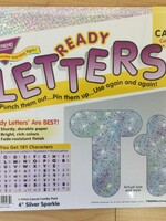 Silver Sparkle 4" Casual Letter Combo Pack