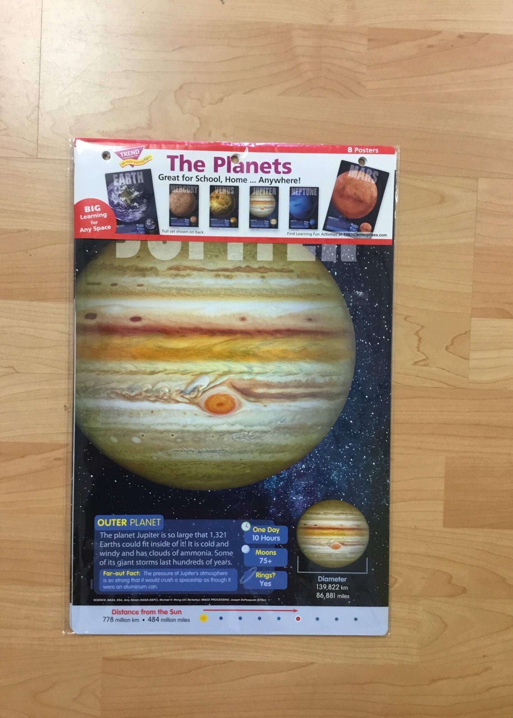 The Planets Poster Pack Bulletin Board Set 8pc