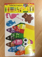 Colorful Crayons Bulletin Board Set