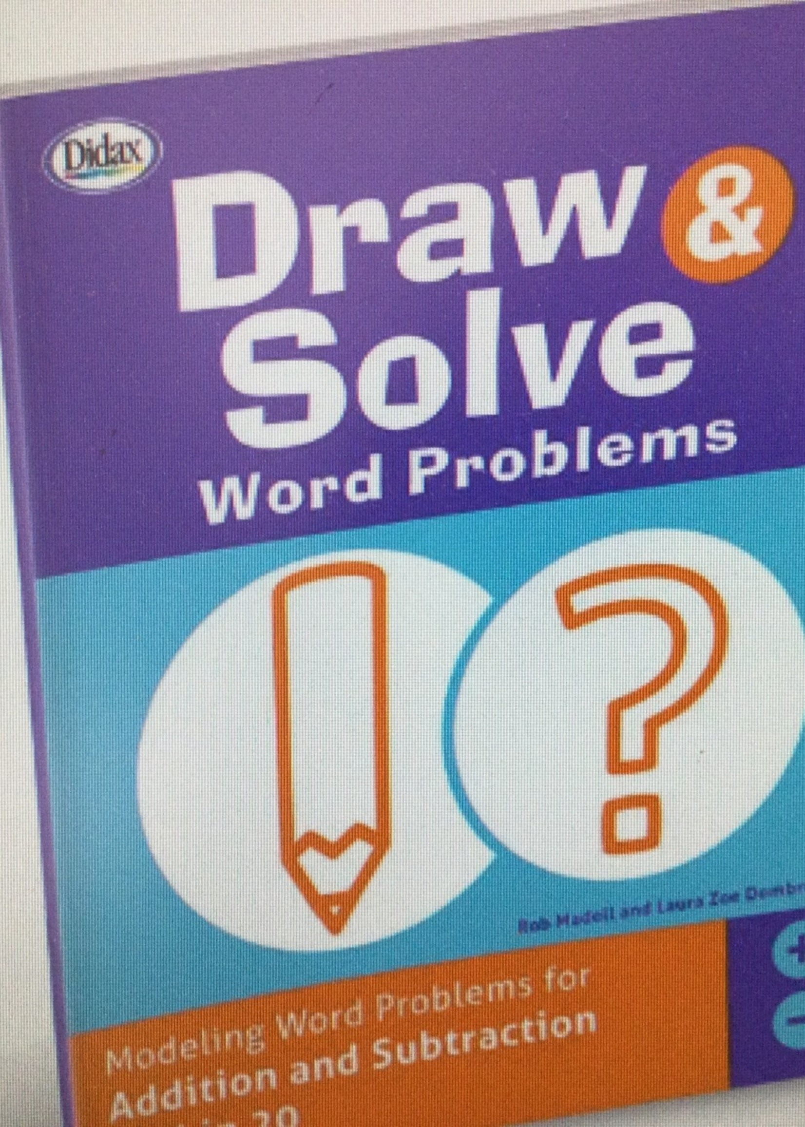 Draw & Solve Word Problems 1