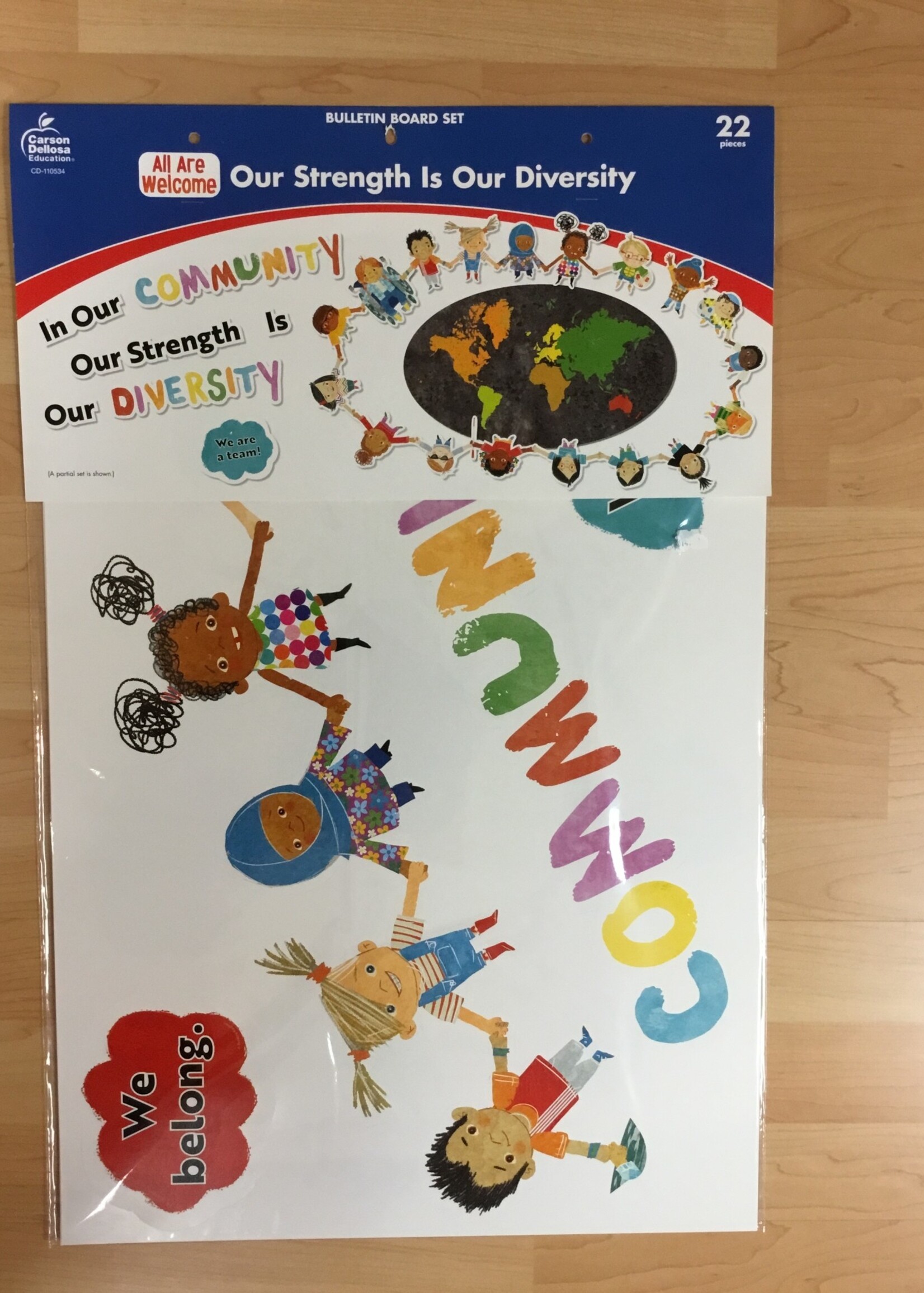All Are Welcome Our Strength is Our Diversity Bulletin Board Set