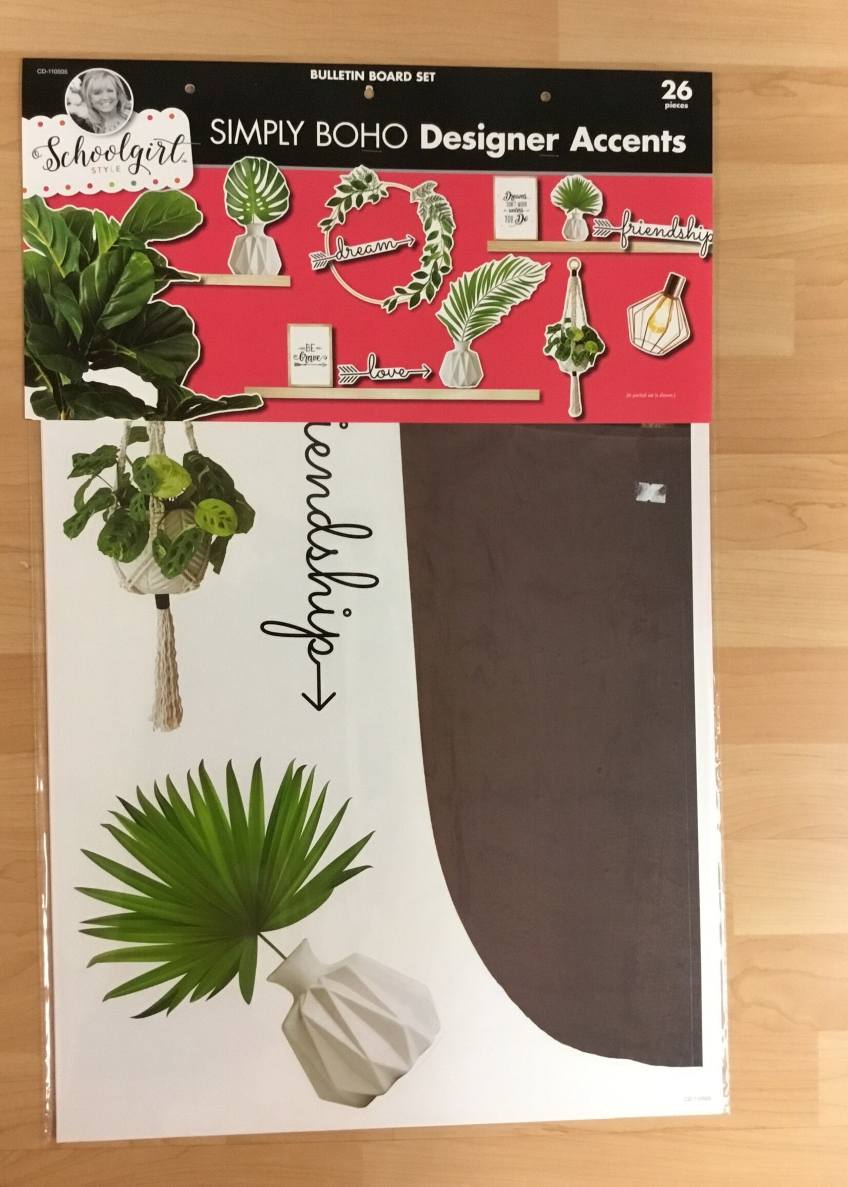 Simply Boho Designer Accents Schoolgirl Style Bulletin Board