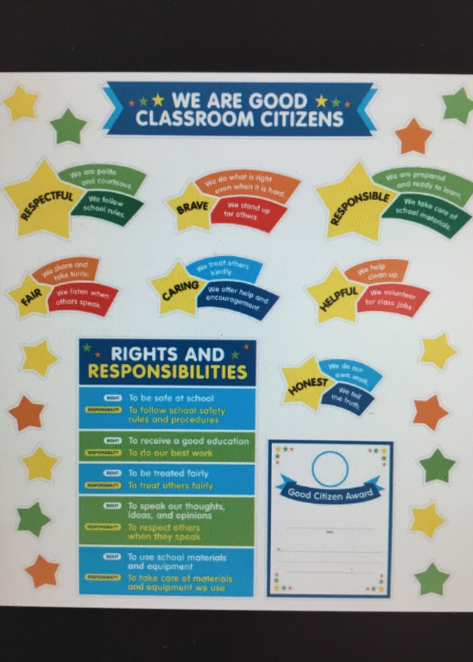 We Are Good Classroom Citizens Bulletin Board Set