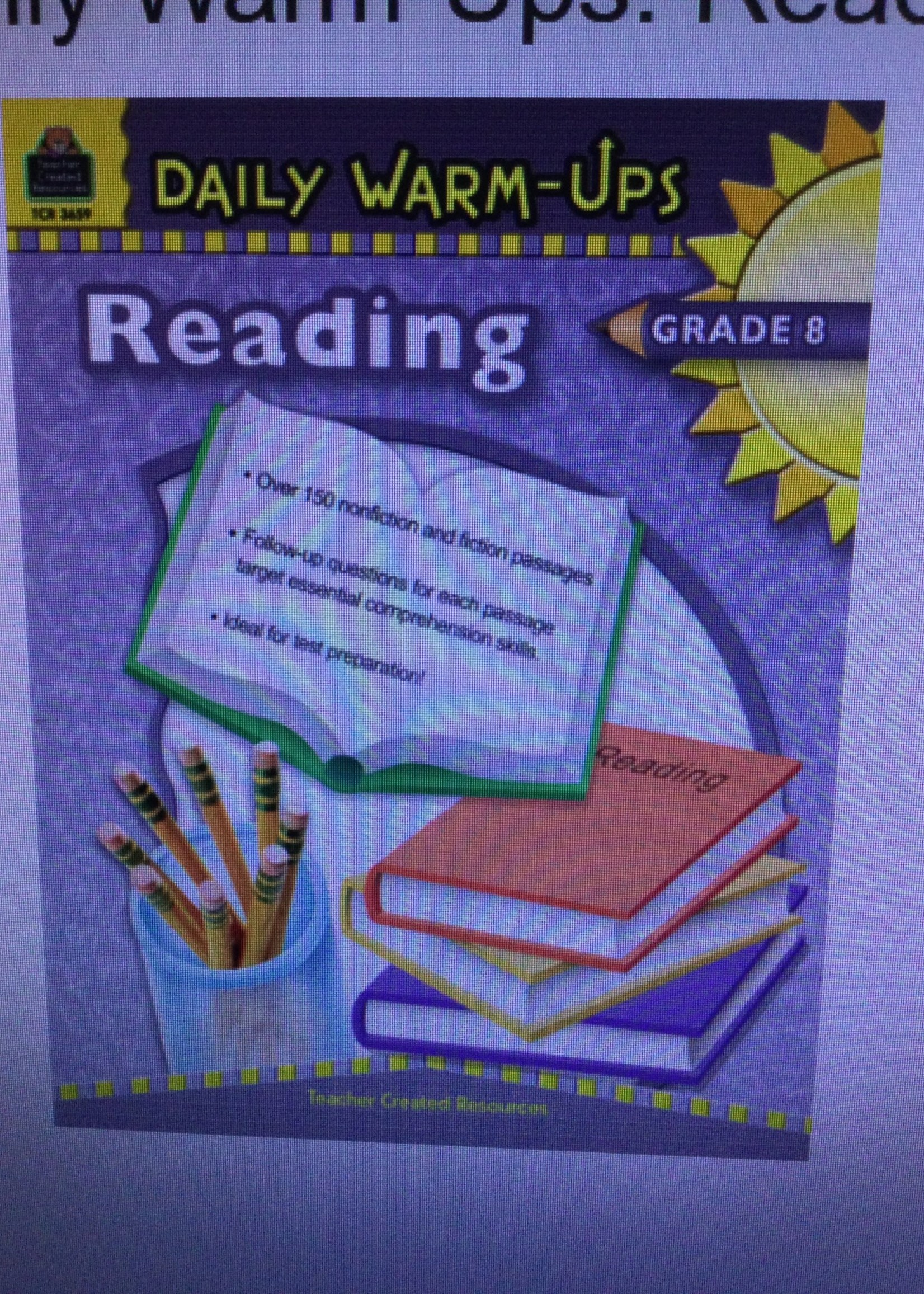 Daily Warm Ups Reading Gr. 8