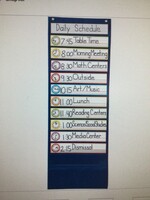 Deluxe Scheduling Pocket Chart with 15 Cards